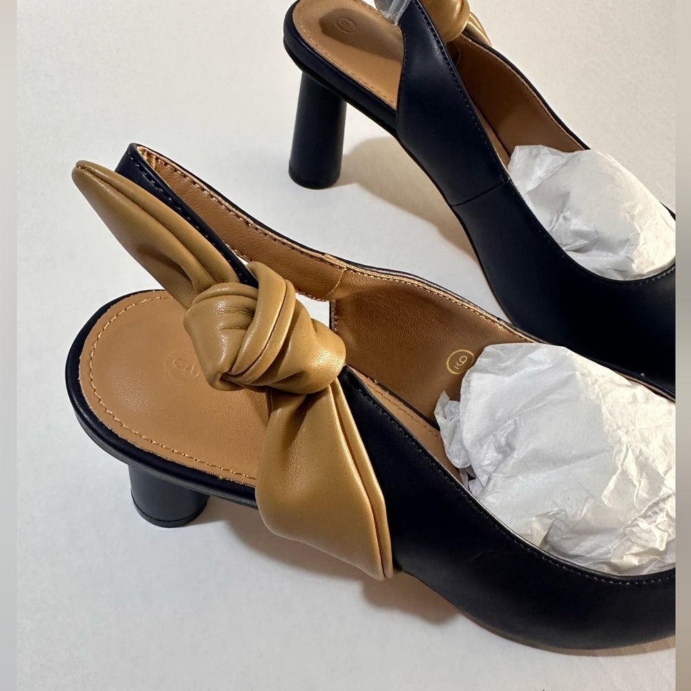 Sling back bowknot pointed toe pump size 9 NWT - Picture 4 of 5